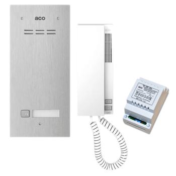ACO FAM-P-1NPACC + UNIFON INS-UP720M + TR DIN 1,2A 12V